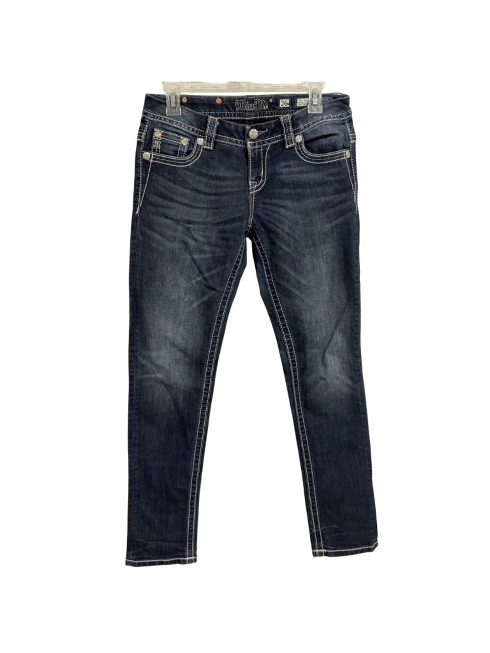 Miss Me Mid-Rise Easy Skinny Stretch Embellished Jean Size 26